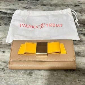 Ivanka Trump yellow bow wallet